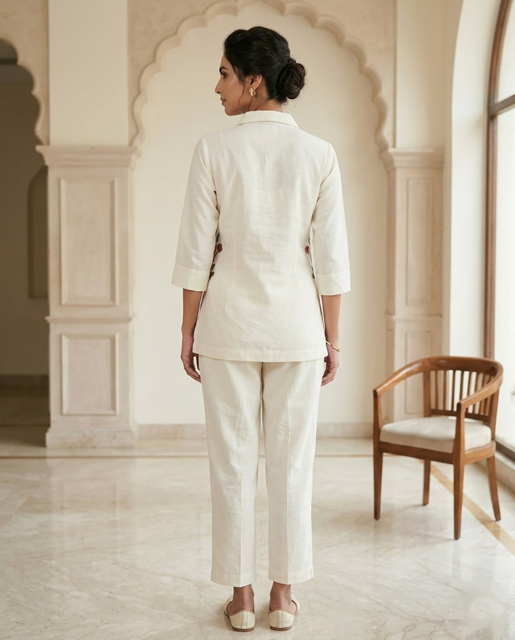 31 Cream Co-ord Set - Atsevam