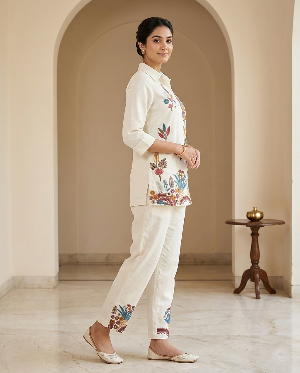 31 Cream Co-ord Set - Atsevam