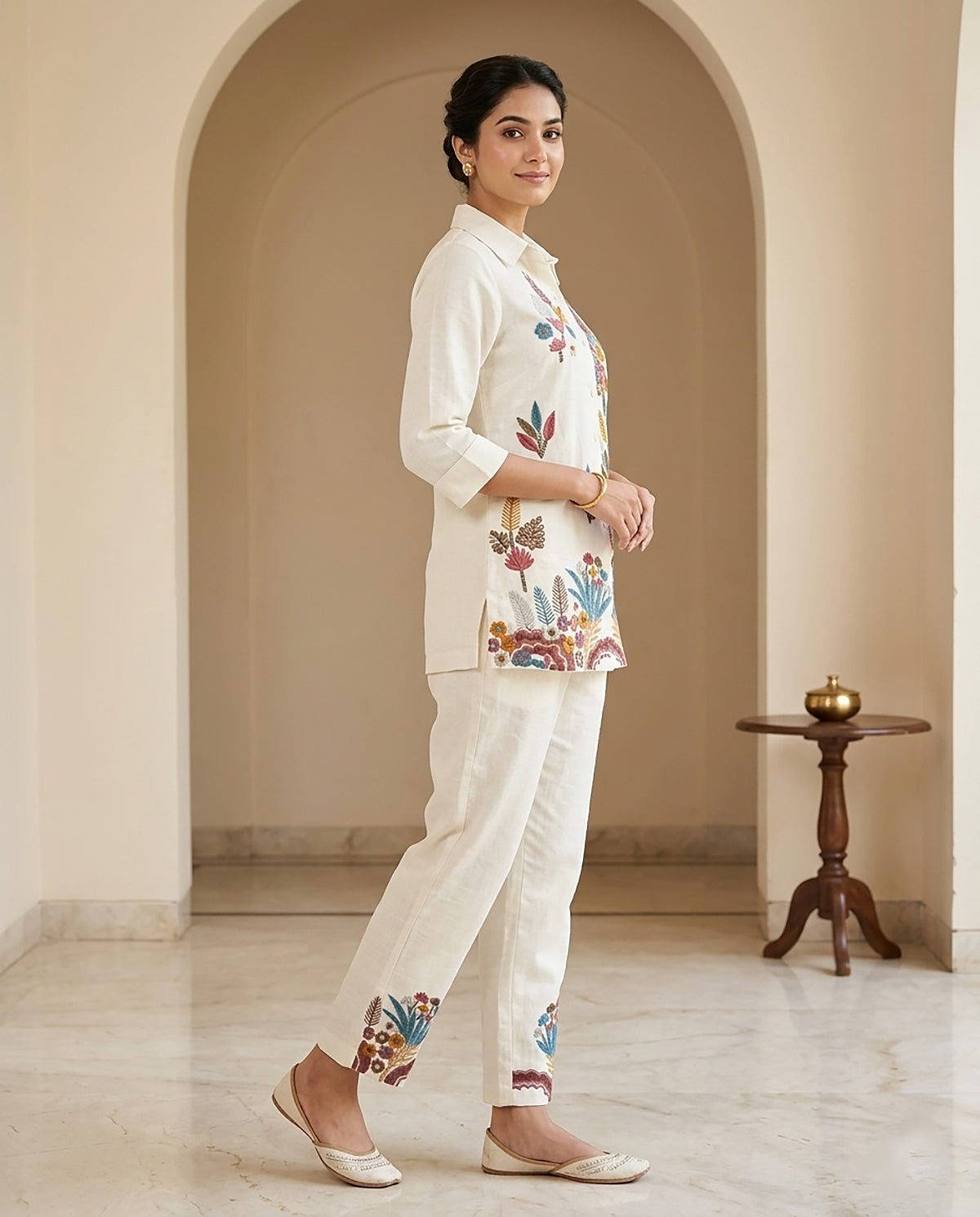 31 Cream Co-ord Set - Atsevam