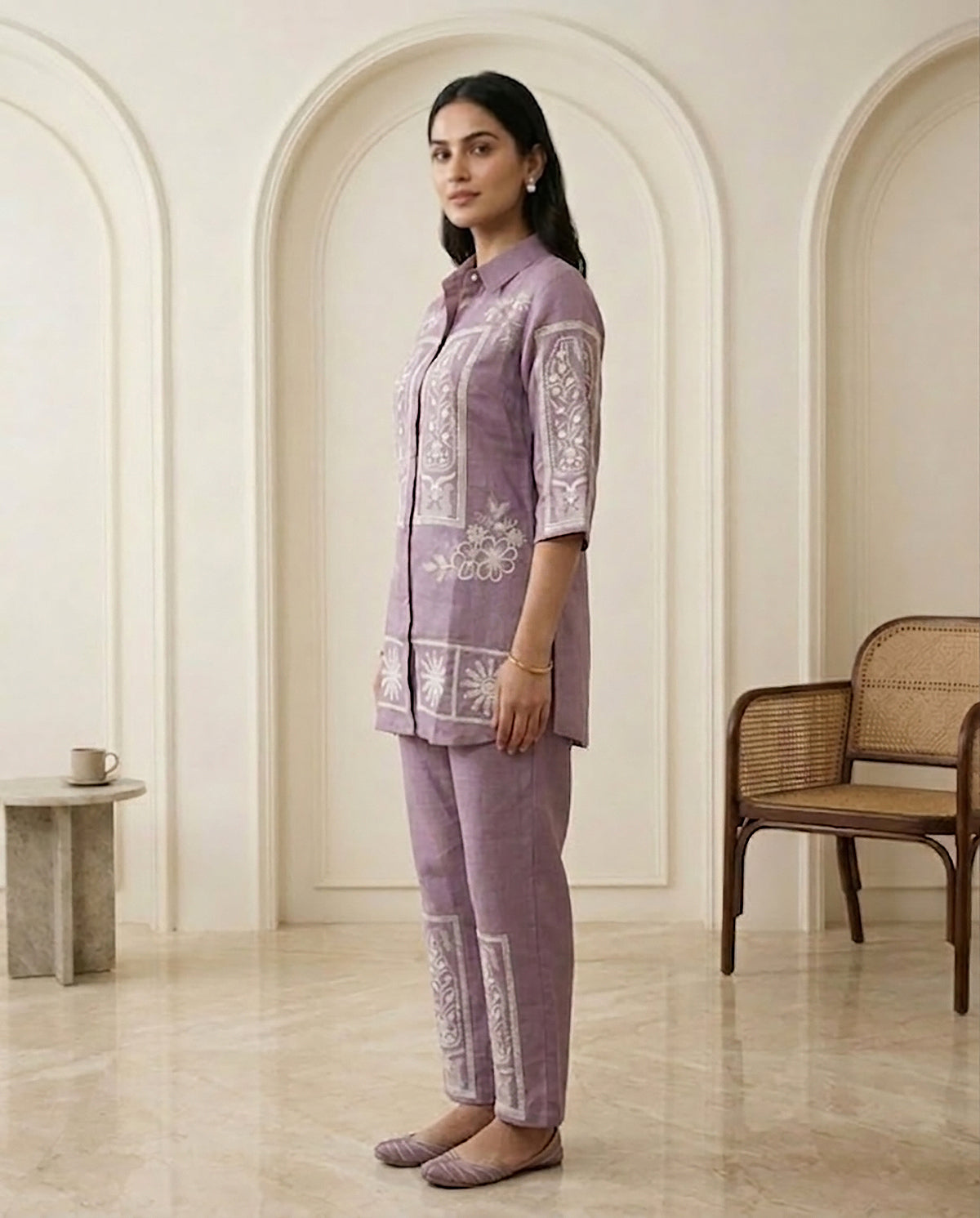 35 Purple Co-ord Set - Atsevam
