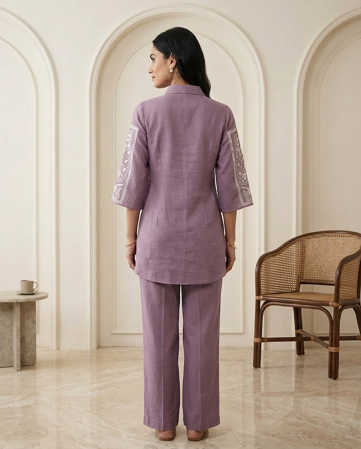 35 Purple Co-ord Set - Atsevam