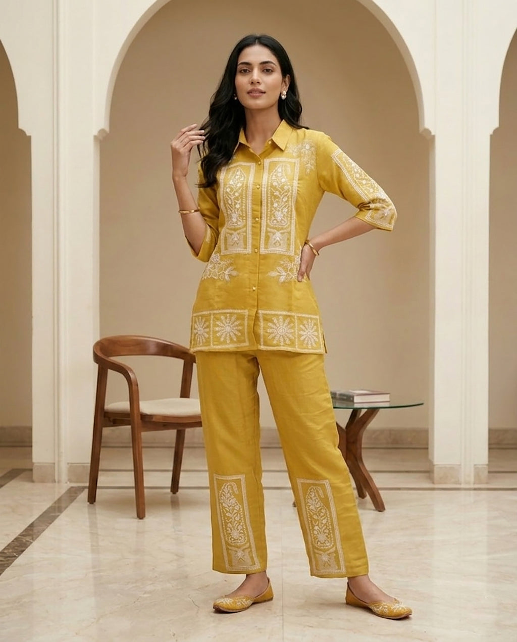 35 Yellow Co-ord Set - Atsevam
