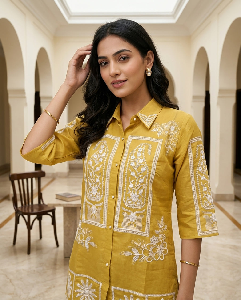 35 Yellow Co-ord Set - Atsevam