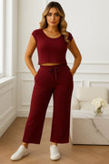 Maroon Co-ord Set - Atsevam