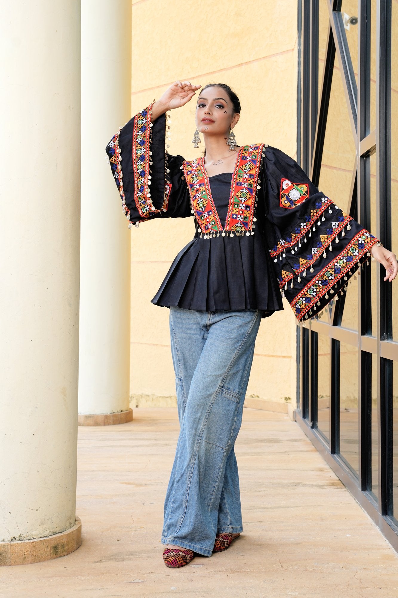 Women's Cotton Embroidery Thread Work Kurta 
