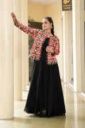 Women's Georgette Embroidery Thread Work Kurta 