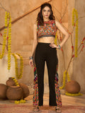 Women's Polyester Ethnic Motif Embroidered Co-Ord Set